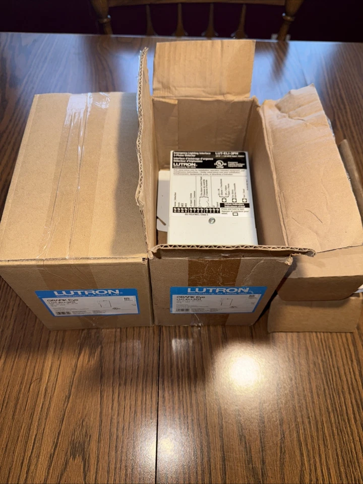 Интерфейс аварийного освещения для глаз Lutron LUT-ELI-3PH GRAFIK **НОВЫЙ** - Изображение 1 из 1