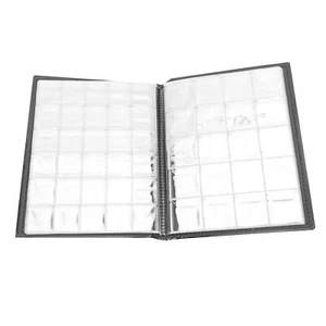 250 Pockets 10 Pages Coin Album Coin Collection Book Collecting Holder BookBrown - Picture 1 of 12