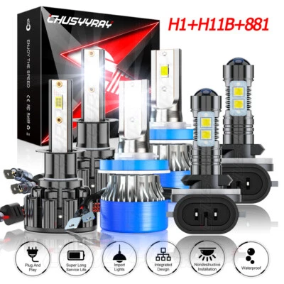 Kit de faróis de neblina 6x LED feixe alto e baixo para Kia Forte Koup 2010-2013 - Imagem 1 de 4