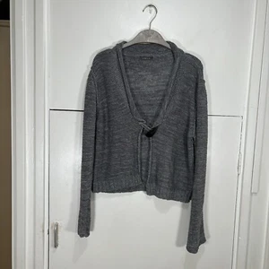 OSKA Cardigan Silver Grey Button Rolled Hem Size 3 Regular Fit Women’s - Picture 1 of 11