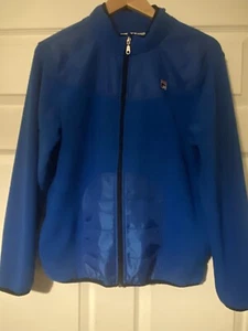 FILA boys blue fleece zip up jacket size 14/16 - Picture 1 of 6