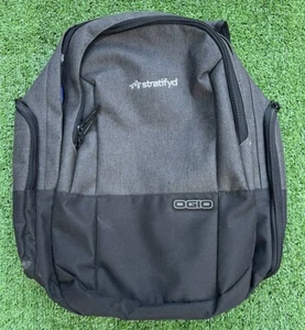OGIO Backpack Laptop Travel Bag Dark Gray/Black Stratifyd Logo - Photo 1/4