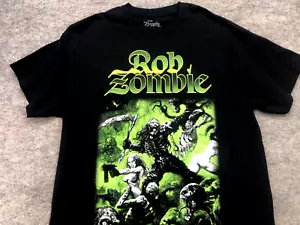 Rob Zombie Shirt Größe XL extra groß schwarz grün Dragula Rundhalsausschnitt Pullover - Bild 1 von 8