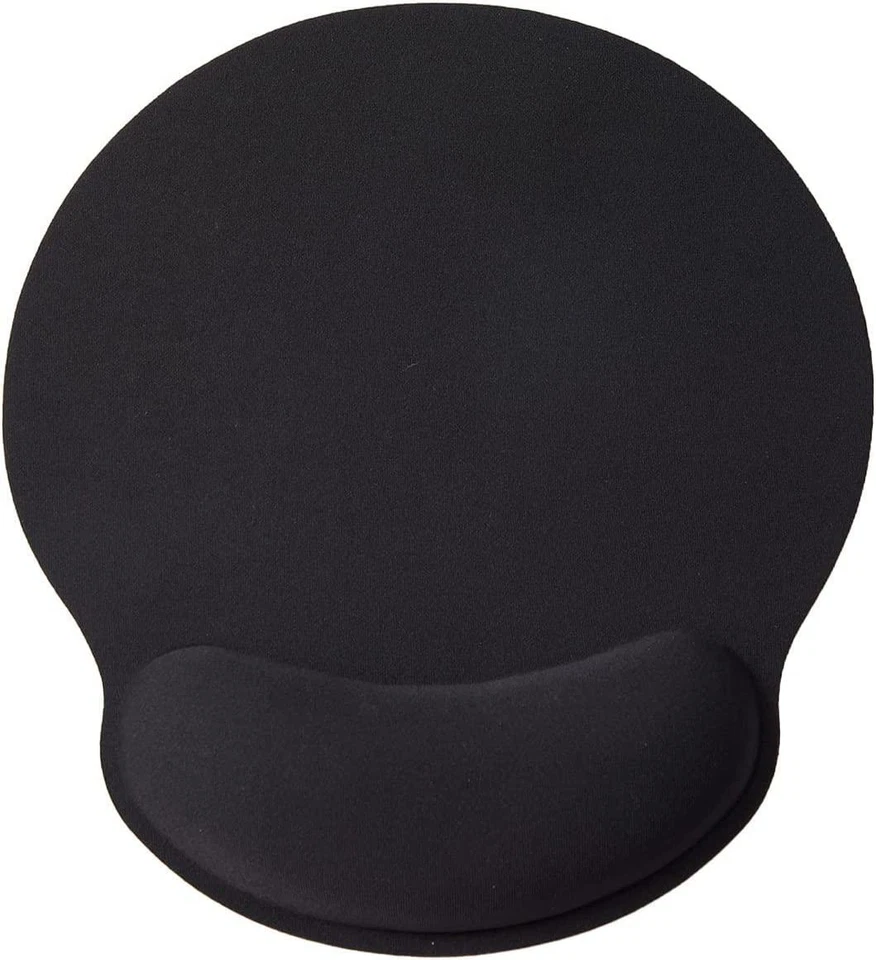 Memory Foam Mouse Pad Mat with Wrist Rest (Black) - Image 1 of 1