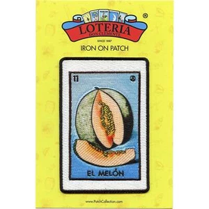 El Melon 11 Patch Mexican Loteria Card Sublimated Embroidery Iron On - Picture 1 of 3