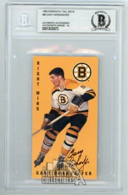 Gary Dornhoefer 1994 Parkhurst Tall Boys Autographed Card #20 - BAS 10 - Image 1 of 2