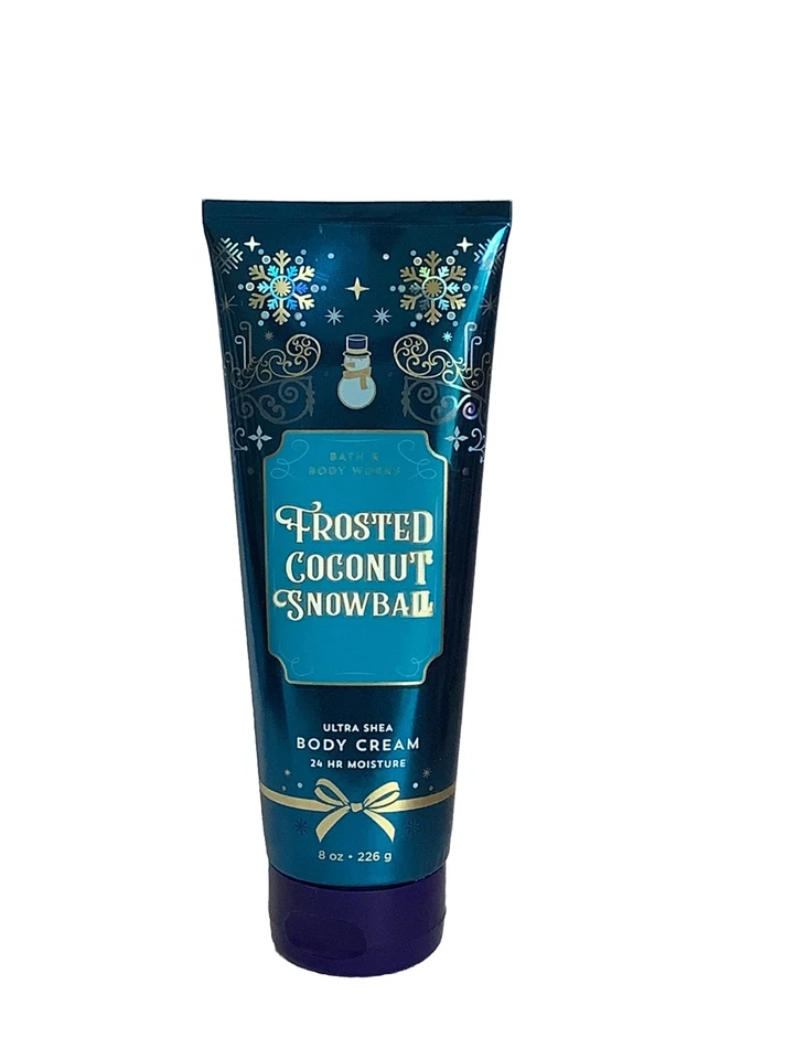 1 Bath & Body Works Frosted Coconut Snowball Ultra Shea Cream Lotion 8 Oz
