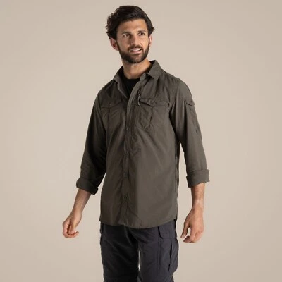 Craghoppers Herren NosiLife Adventure Langarmshirt III | Woodland Green "XL"