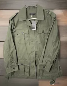 Lauren Ralph Lauren • Transition 22 • olivfarbenes Sakko mit Knöpfen • Damengröße 18 W 305 $ - Bild 1 von 17