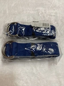 Sporti Studio Pair 6 Foot Yoga Straps D-Ring Dark Blue Quantity 2 - Picture 1 of 4