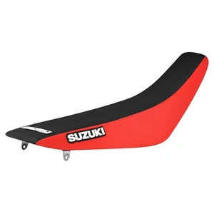 2010-2018 SUZUKI RMZ 250 Gripper Seat Cover  RED / BLACK standard  LOGO #49 - Picture 1 of 4