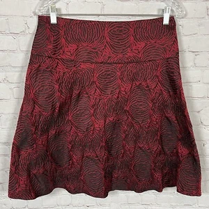 Ann Taylor Größe 6 Rot Schwarz Gefüttert Rock Nwt Einzelhandel - Bild 1 von 6