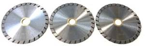 3PK 4" Granite Turbo Diamond Saw Blade For angle grinder masonry, stone bond - Picture 1 of 11