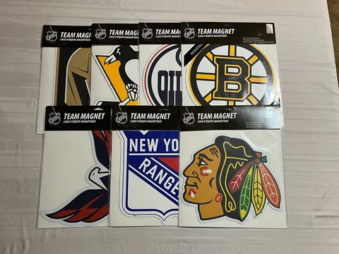 NHL Assorted Teams Car Magnet 12" Fremont Die Brand New Cover