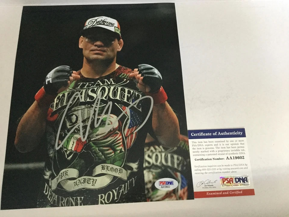 Cain Velasquez Signed 8x10 Photo PSA DNA COA UFC MMA Dethrone Brown Pride b - Image 1 of 1