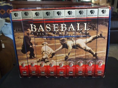 Baseball: A Film by Ken Burns - Nine Inning Boxed Set (VHS, 1997, 9-Tape Set) - Image 1 of 3