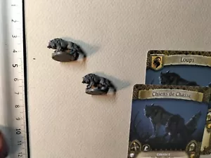 WOLF /DOG MINIATURE +CARTE FRANCAISE/15MM/TIME OF LEGENDS JOAN OF ARC M193 - Imagen 1 de 1