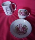 Antique Robert Burns Pink Lustreware/Lusterware Tea Cup and Saucer -