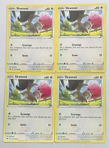 POKEMON TCG Chilling Reign SKWOVET x4 4x Playset Comune #127/198 Confezione Fresca quasi nuova! - Foto 1 di 1