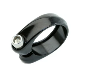 Lee Chi/ Promax Seatpost Clamp 31.8mm Black Bike Seat Post Clamp Collar NEW - Picture 1 of 5