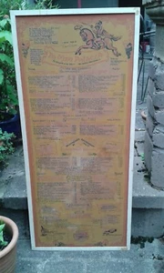 ALTE *SPEISEKARTE aus SÜDAFRIKA *von 1970/80 Jahren, RARITÄT und SELTEN - Bild 1 von 9