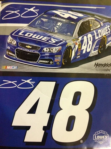 Jimmie Johnson Lowe's Double Sided 3'x5' Flag   # 48  Free Ship Cover