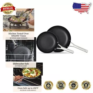 Durable Nonstick Cookware Set: 8" & 10" Hard-Anodized Frying Pans, Oven Safe - Picture 1 of 8