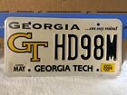 Vintage Georgia Tech Georgia License Plate