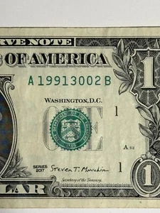 Birthday Note 02/03/1991 February 3 1991 Dollar Bill A19913002B Clean Bill $1 $1 - Picture 1 of 10