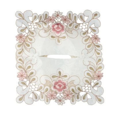 Vintage Lace Fabric Tissue Box Cover Add Elegance and Nostalgia to Your Space - Image 1 of 4