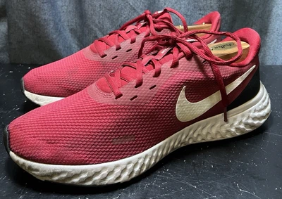 Men’s Size 10.5 - Nike Revolution 5 Red Road Running Sneakers Shoes BQ3204-600 - Image 1 of 4