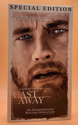 Cast Away VHS 2000, 2001 Tom Hanks Wilson **Buy 2 Get 1 Free** - Image 1 of 3