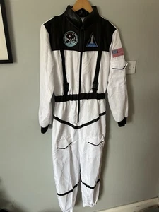 ADULTS ASTRONAUT COSTUME Size Small SPACEMAN FLIGHT UNIFORM UNISEX FANCY DRESS - Picture 1 of 24