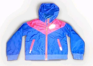 Nike Rain Windbreaker Zip-Up Blue/Red Kids Size 3/4 - Picture 1 of 6