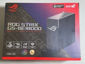 NEW Sealed ASUS - ROG Strix GS-BE18000 Tri-Band Wi-Fi 7 Gaming Router - Black - Picture 1 of 16