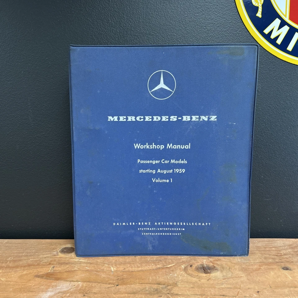 Manual de taller vintage Mercedes Benz Vol 1 agosto 1959 220B  Foto 1 de 4