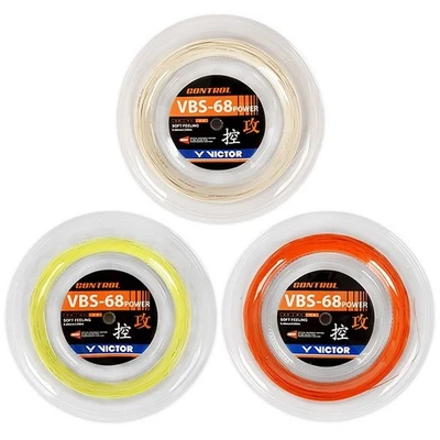 Raqueta de bádminton Victor VBS-68P Power cuerda 0,68 mm 200 m sensación suave Foto 1 de 2