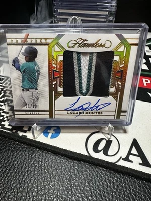 Autógrafos Panini Flawless Prospect Patch 2024 Lazaro Montes #PPA-LM /10 - Imagem 1 de 2