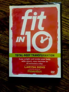 Fit in 10 Total Body Transformation Workout Larysa Didio 2 DVD NEW Fitness Ten - Picture 1 of 12