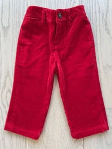 POLO RALPH LAUREN PANTS Boys Baby RED CORDUROY NWT $45.00 Free Shipping - Picture 1 of 18