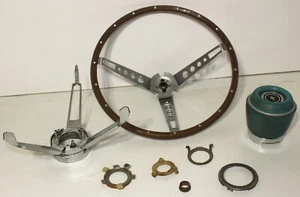 Orig 1965 1966 Mustang Fastback Deluxe Wood Steering Wheel 1967 Fairlane SAAC - Picture 1 of 8