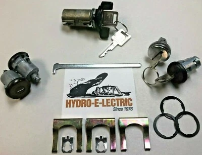 Complete OE Style Lock set- Black Finish- 1981-1987 Buick Regal & Grand National - Image 1 of 4