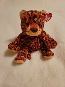 TY Pluffies - POKEY the Leopard 8.5" Plush Stuffed Animal Toy New With Bent Tag - Picture 1 of 11