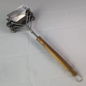 BBQ-AID Grill Brush/Scraper-Bristle Free Stainless-Heavy Duty-Gas or Charcoal - Picture 1 of 9