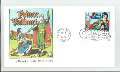 COMICS - PRINCE VALIANT #3000S 1 DE OCTUBRE DE 1995 BOCA RATON FL CUBIERTA PRIMER DÍA Foto 1 de 2