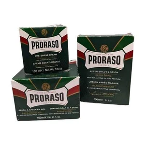 Pre-Shave Cream, Shaving Soap, and Aftershave Lotion - by Proraso (Used) - Picture 1 of 2