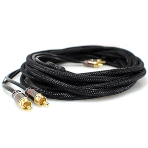 Full Tilt RCA HQ Series Car Audio 20 Foot Gold Plated Color Coded Cable - Picture 1 of 5