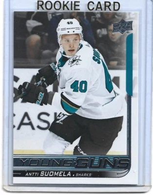 Antti Suomela 2018-19 Upper Deck Young Guns Rookie Card #238-San Jose Sharks - Image 1 of 2