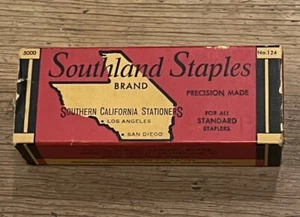 Vintage Box Southland Staples Brand No. 124 Southern California Stationers - Picture 1 of 8