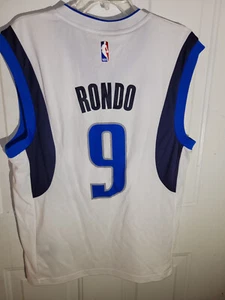 Adidas NBA Jersey Dallas Mavericks Rajan Rondo White sz S - Picture 1 of 3